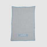 Monogrammed Herringbone Baby Blanket