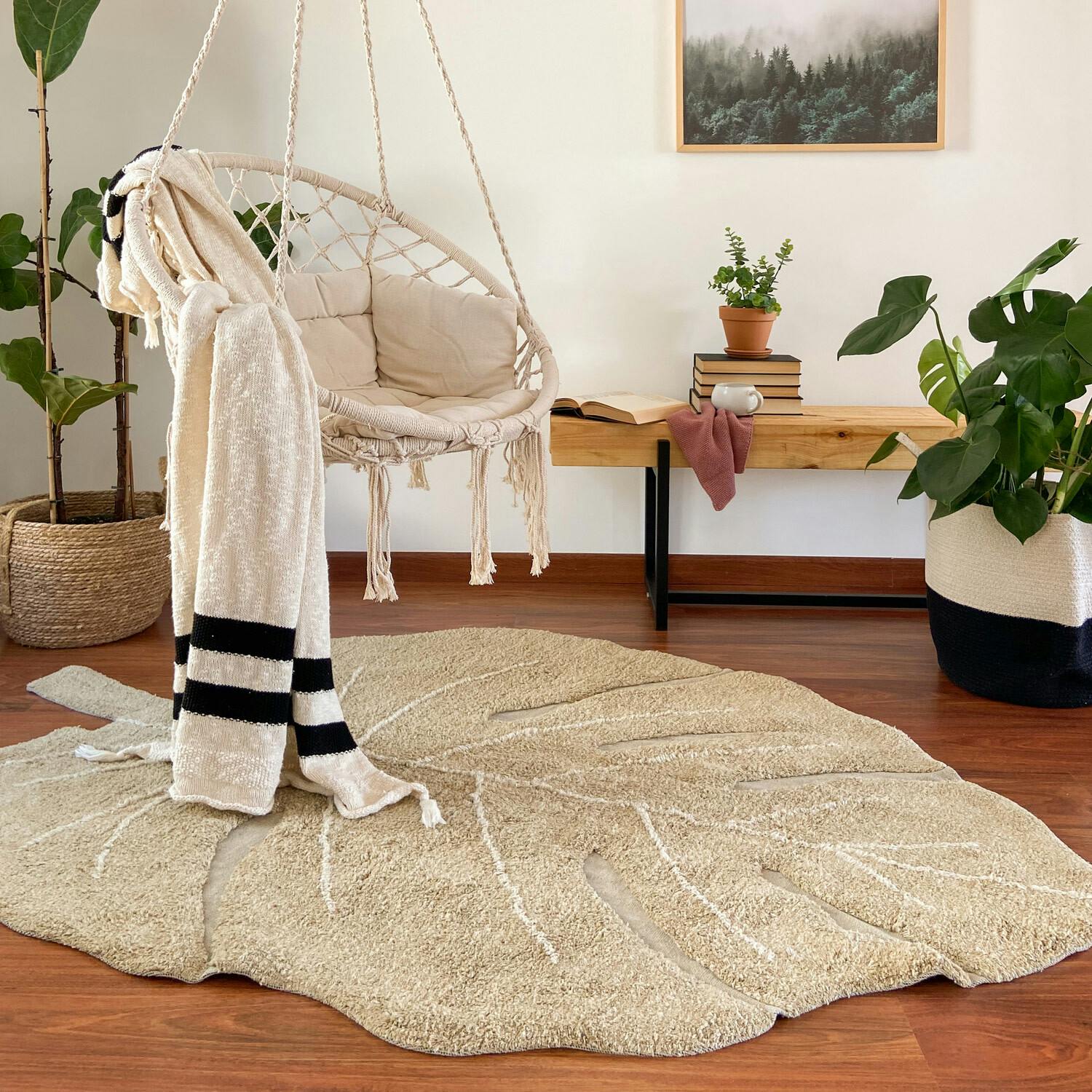 Washable Rug Monstera