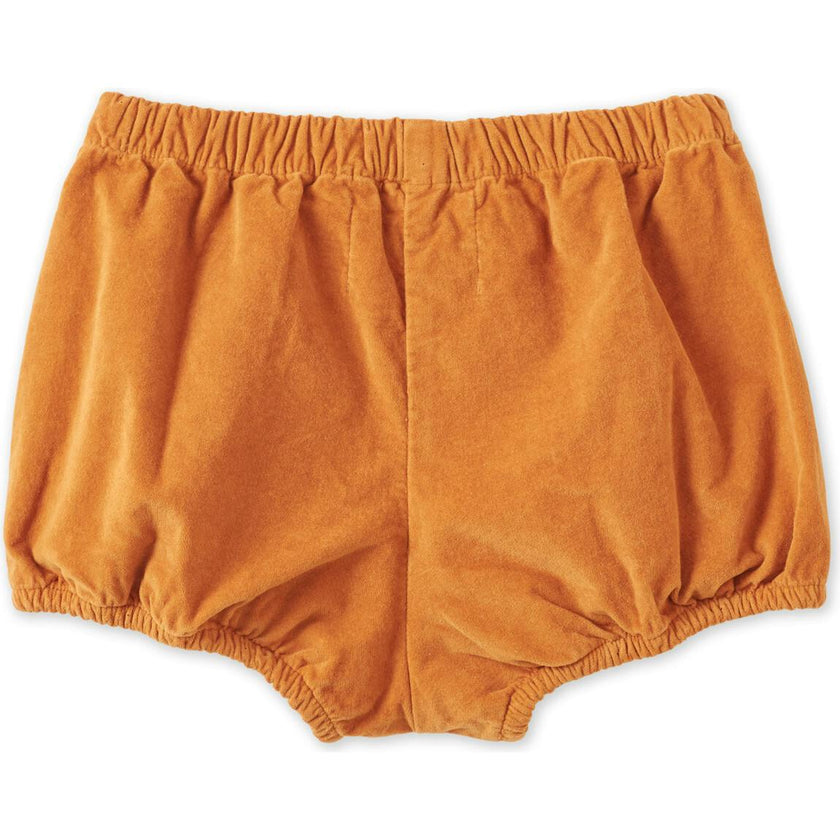Organic Cotton Velvet Bloomers, Raw Sienna