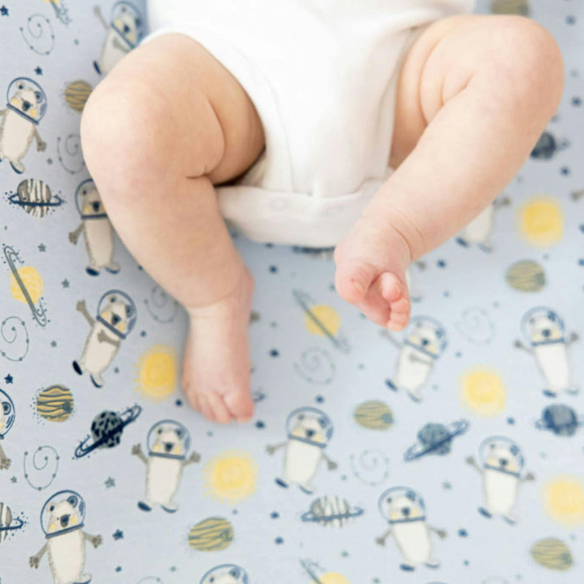 Print Organic Changing Pad Cover