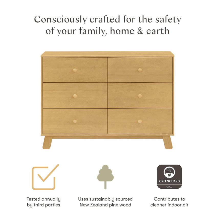 Babyletto Hudson Modern 6-Drawer Assembled Dresser (48")