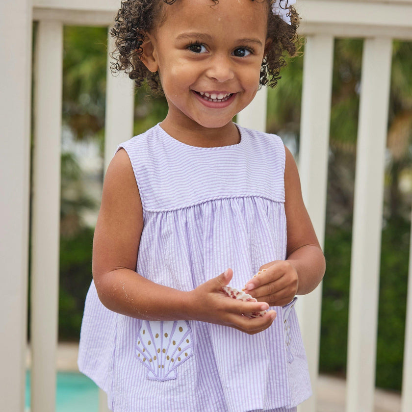 Applique Pocket Diaper Set - Sea Shells