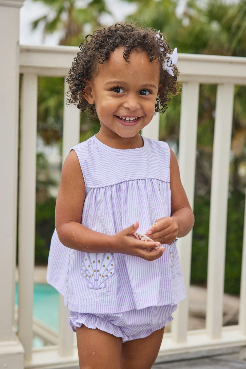 Applique Pocket Diaper Set - Sea Shells