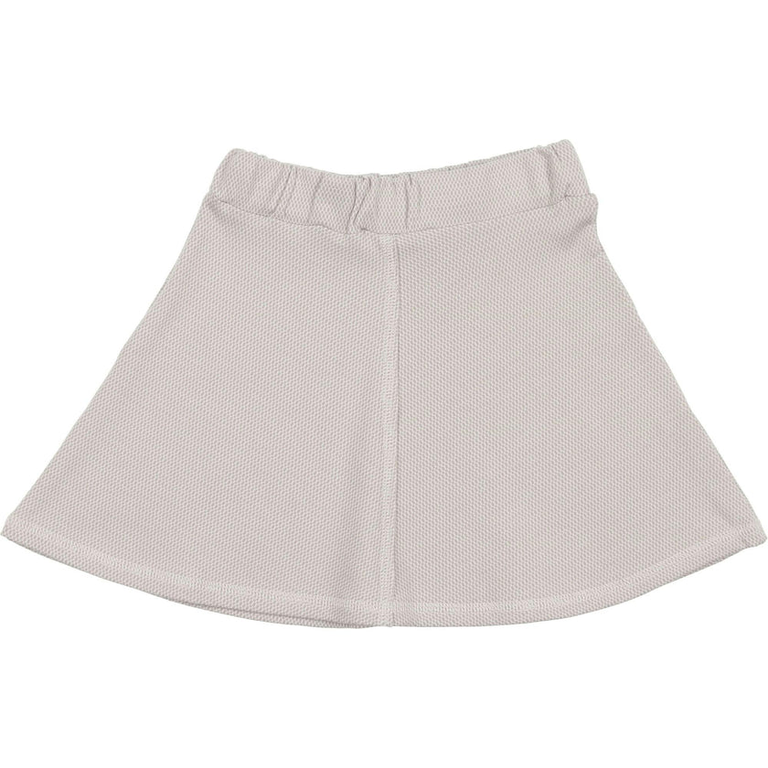 Micro-Grid Patterned Short Skirt