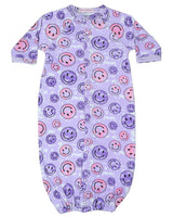 Baby Converter Gown - Tie Dye Smiley
