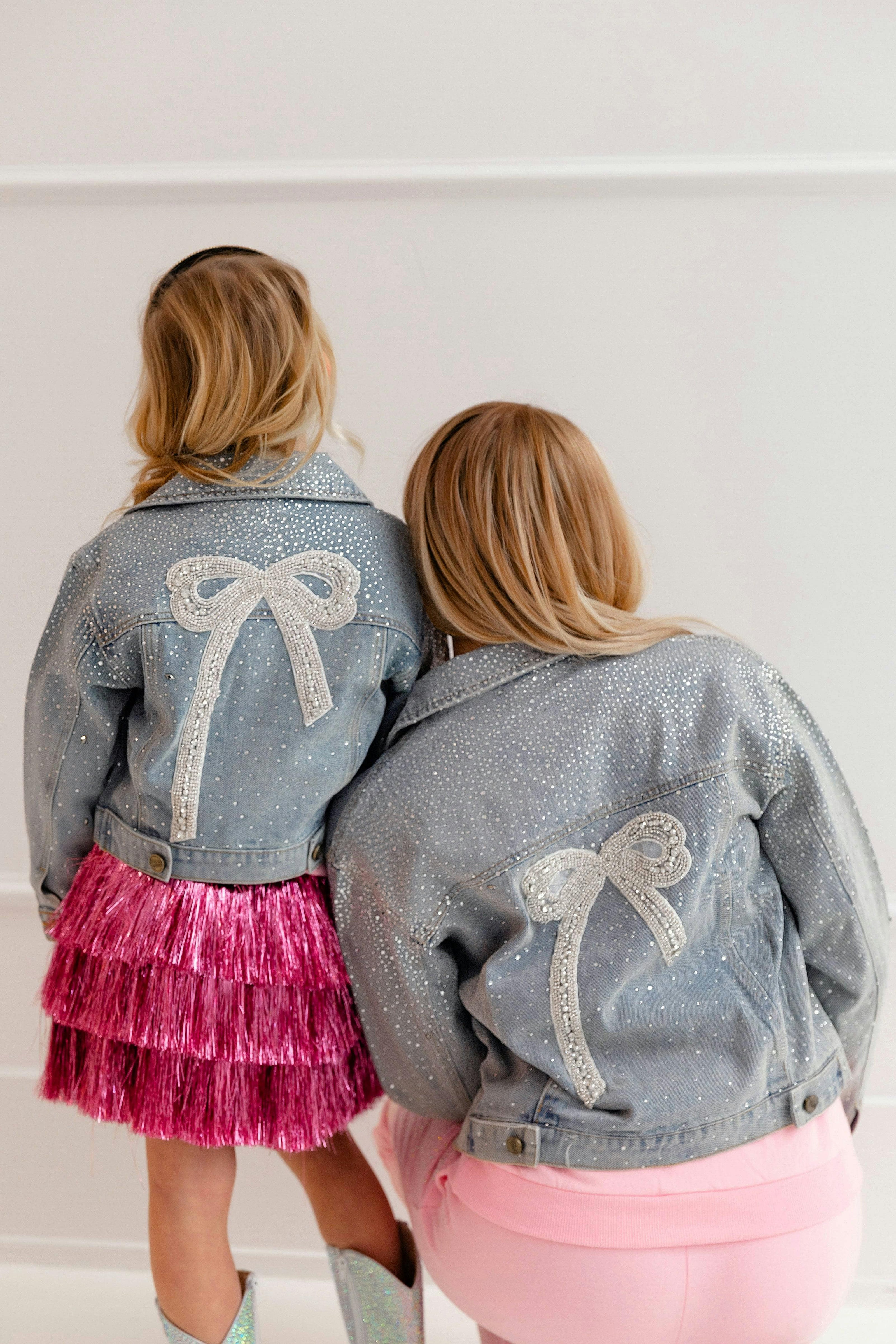 Women's Crystal Denim Jacket