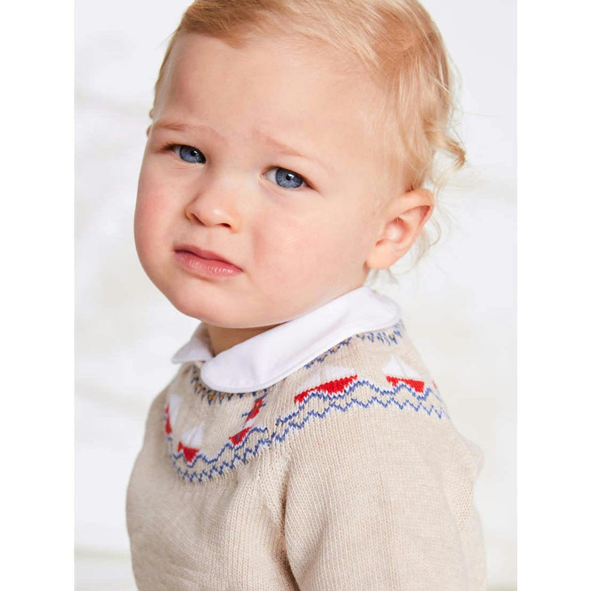 Peter Pan Collar Bodysuit in White (0mths-3yrs)