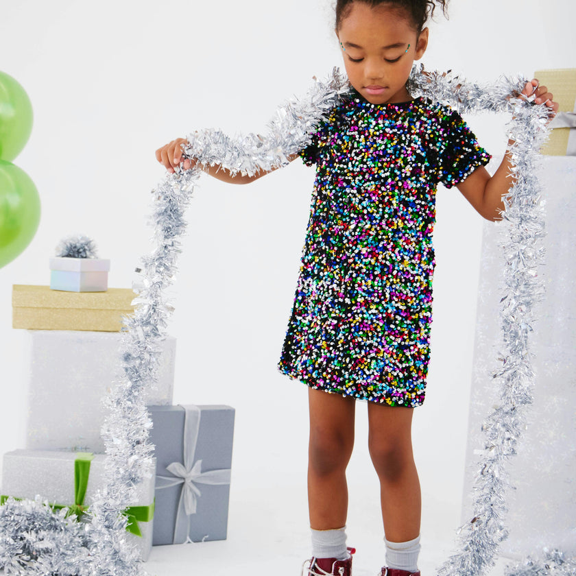 Shimmer Stardust Sequin Dress