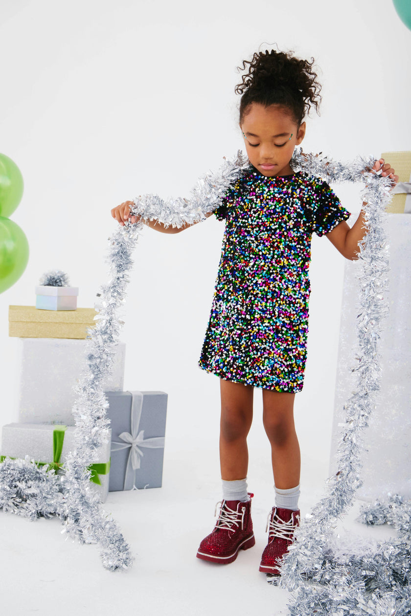 Shimmer Stardust Sequin Dress