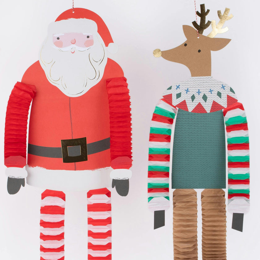 Long Legged Santa & Decorations