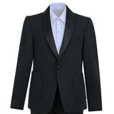 Navy Mason Single‑Button Blazer Suit Set