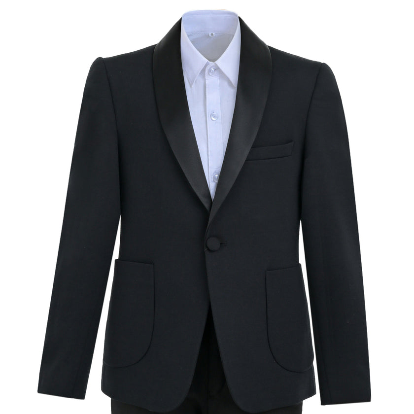 Navy Mason Single‑Button Blazer Suit Set