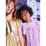 Metallic Balloon Skirted Dress