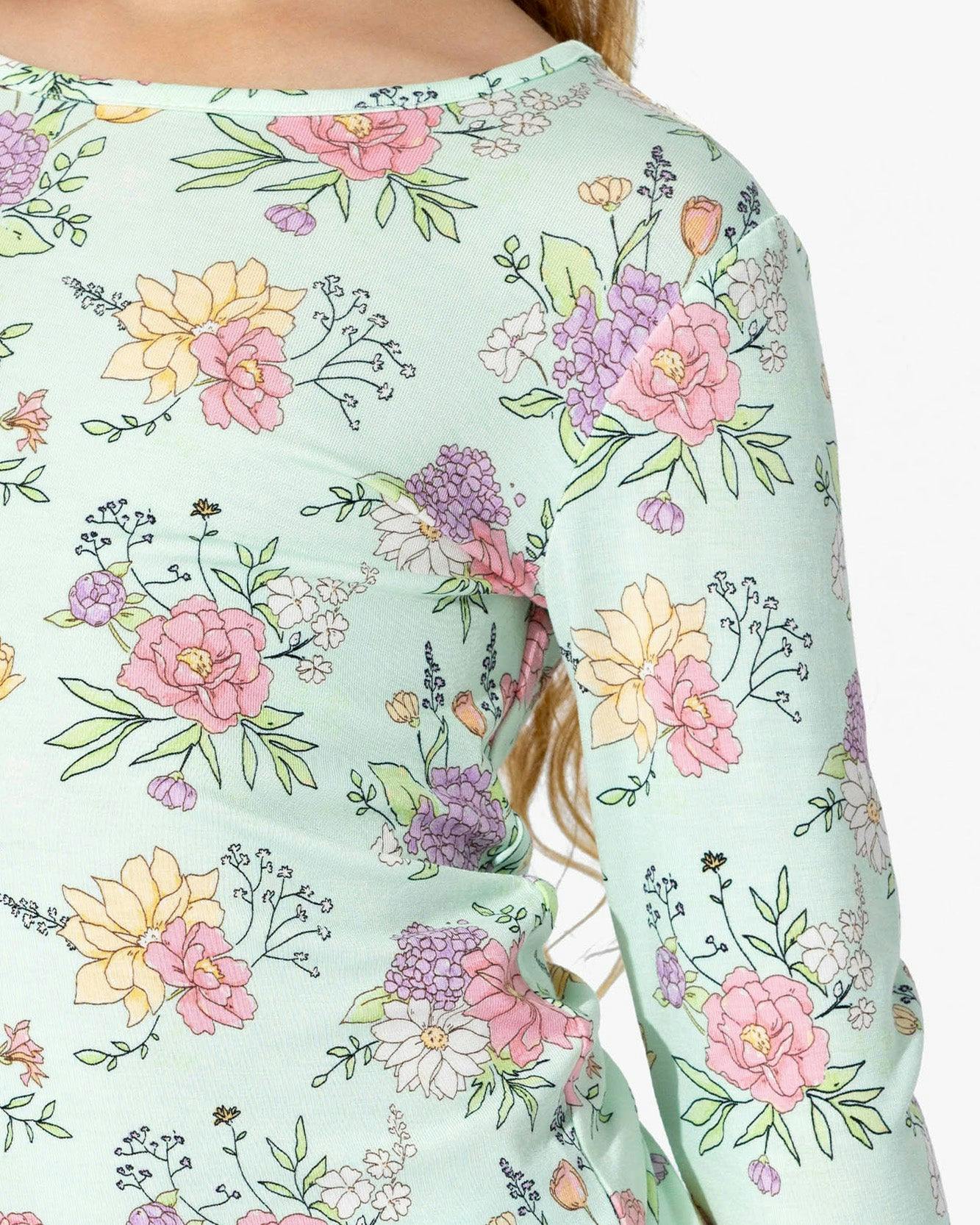 Petals & Posies Bamboo Kids Pajamas