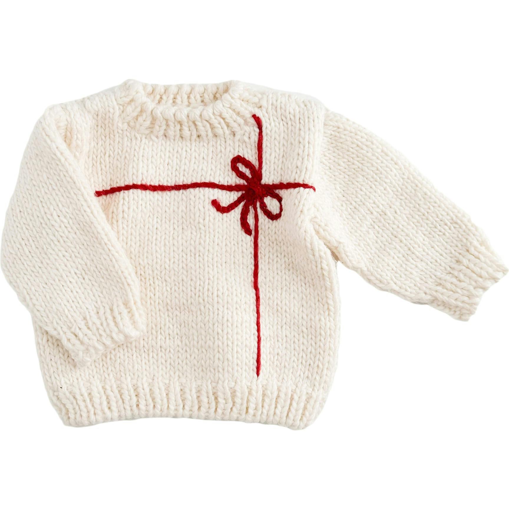 Present Sweater, Cream/Red – Maisonette