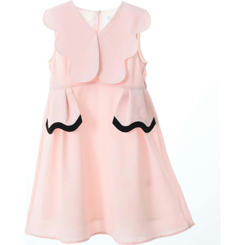 Colette dress (blush-pink/black)