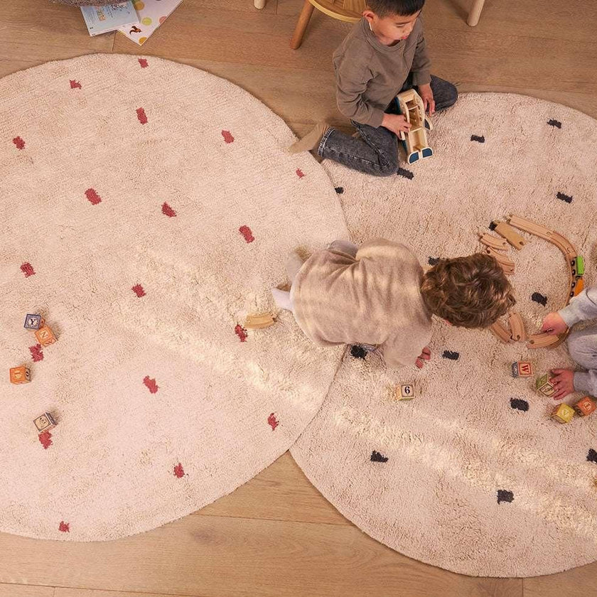 Dotted Washable Organic Cotton Rug