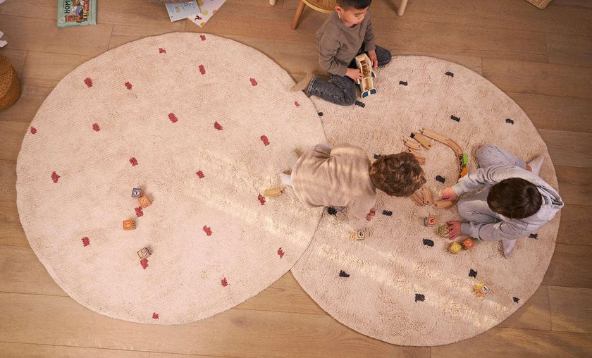 Dotted Washable Organic Cotton Rug