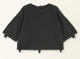 Lokaro Pointelle Top in Black