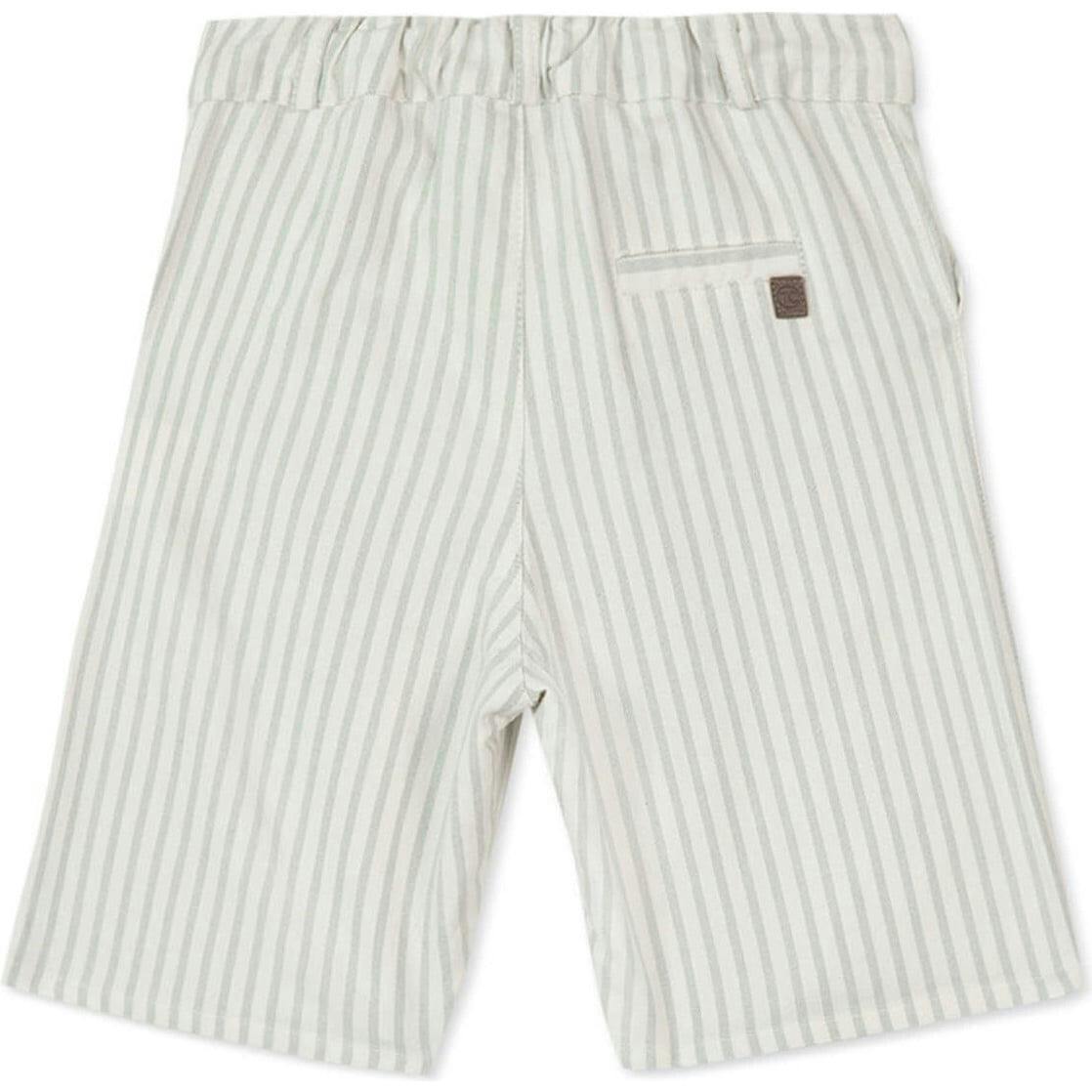 TARTINE ET CHOCOLAT Sea Green Striped Shorts