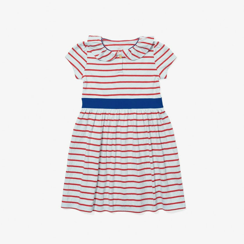 Allegra Dress, Paprika Stripe