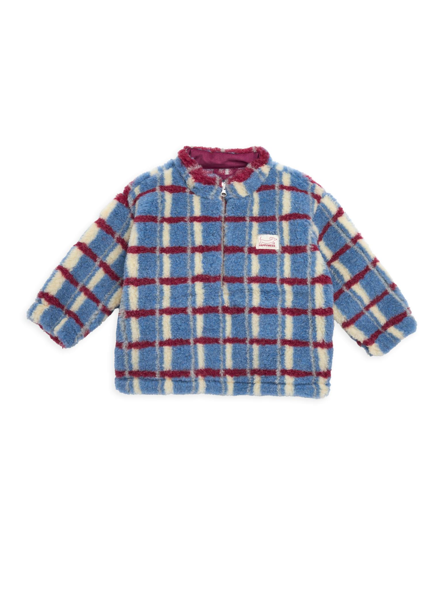 children's merino wool kangaroo jacket - shadow blue