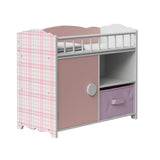 Olivia's Little World Aurora Princess Baby Doll Crib with Storage & Bedding