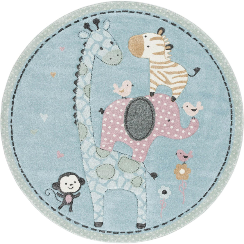 Carousel Kids 120 Large Round Rug