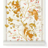 Papier peint CASSE-NOISETTE coloris Or