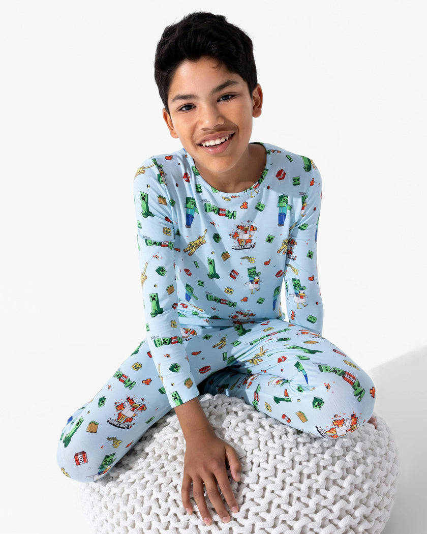 Minecraft: Chicken Jockey Bamboo Kids Pajamas