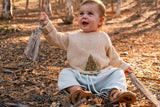 Christmas Tree Sweater in Taupe