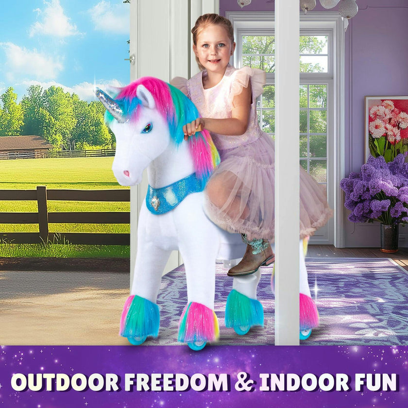 Model Y® Unicorn Ride-On Toy Age 3–4 – Rainbow