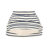 girls cream and navy stripe skirt with shorts