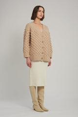 LIAN CARDI | PALE CAMEL
