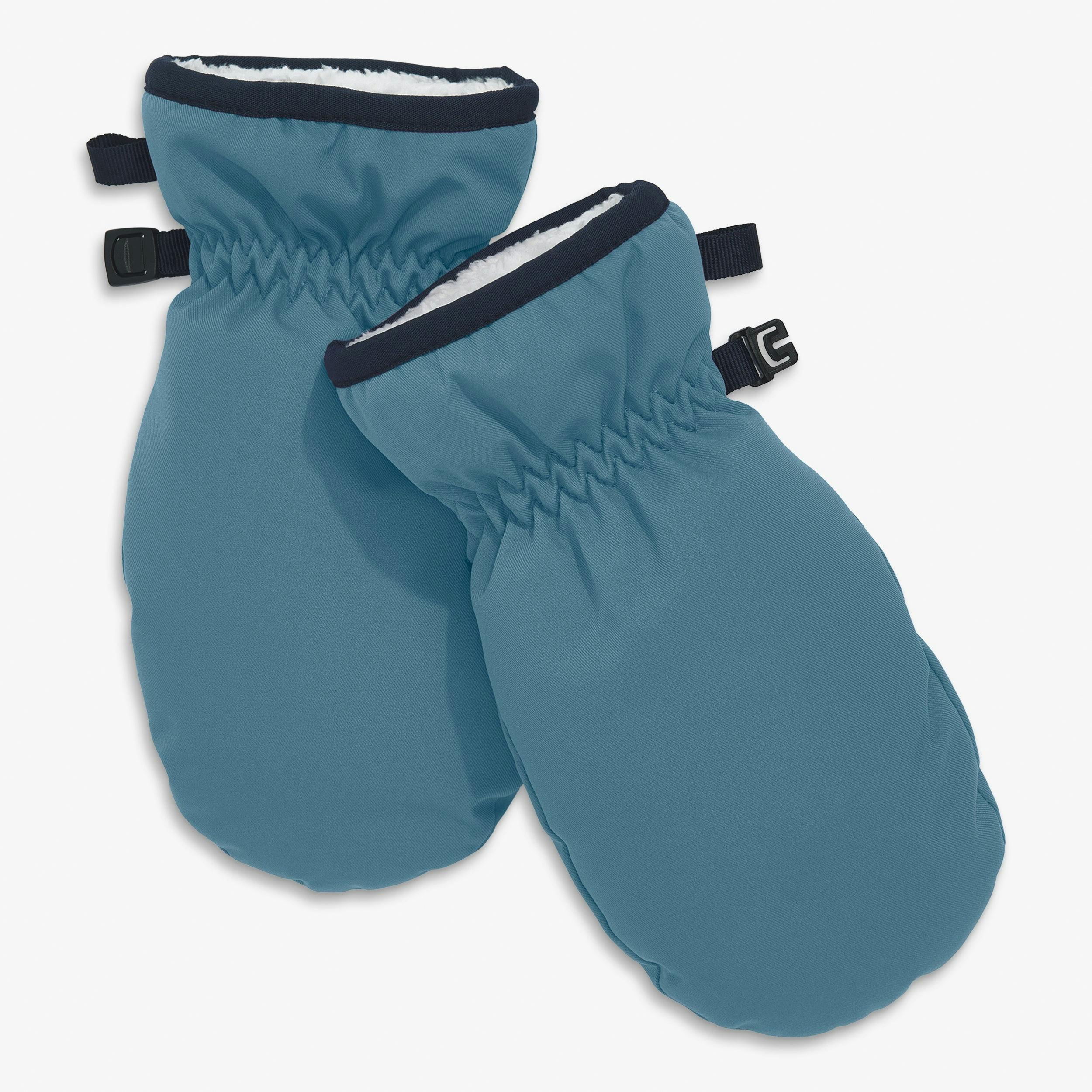 Kids weatherproof puffer mittens