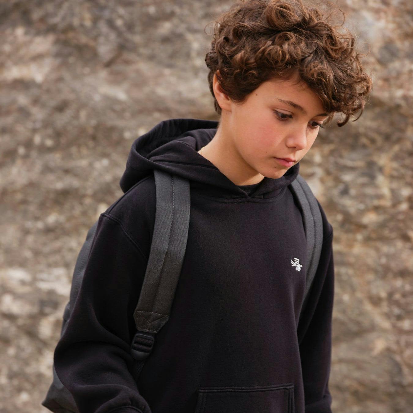 Nasca Ancient Mystery Gift Box with Black Embroidered Pelican Kids Hoodie, Book, and Activities