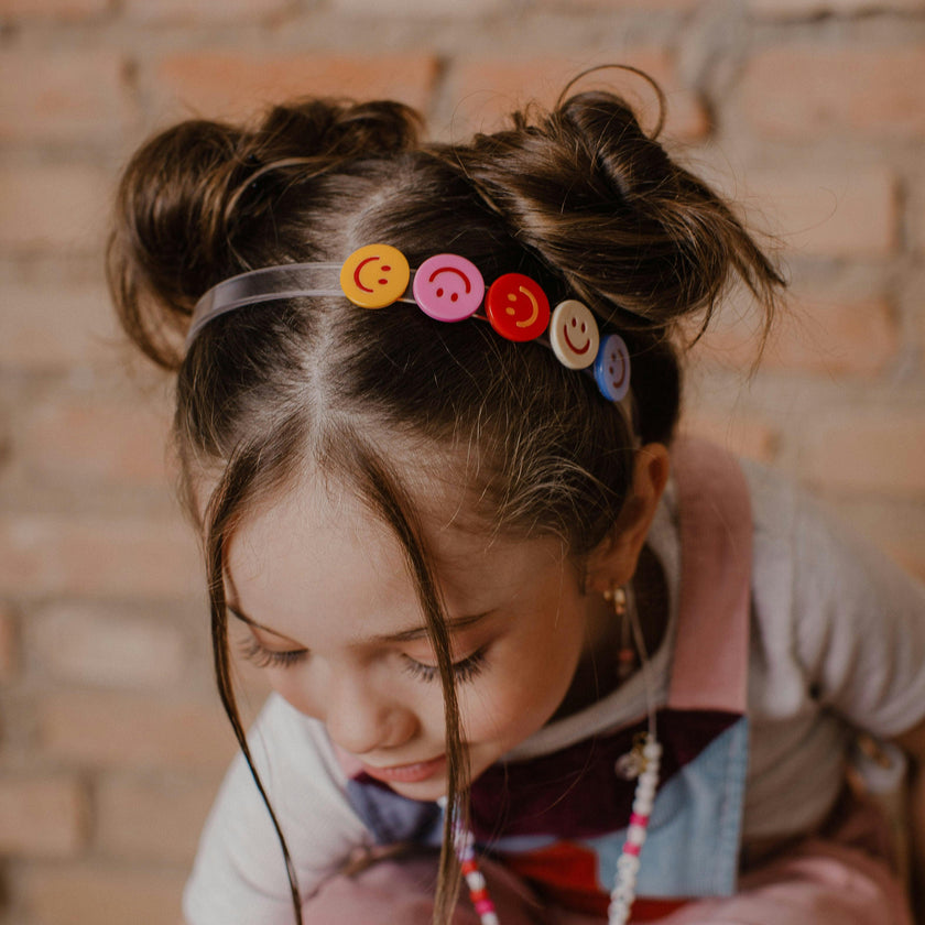 Happy Face Colorful Headband