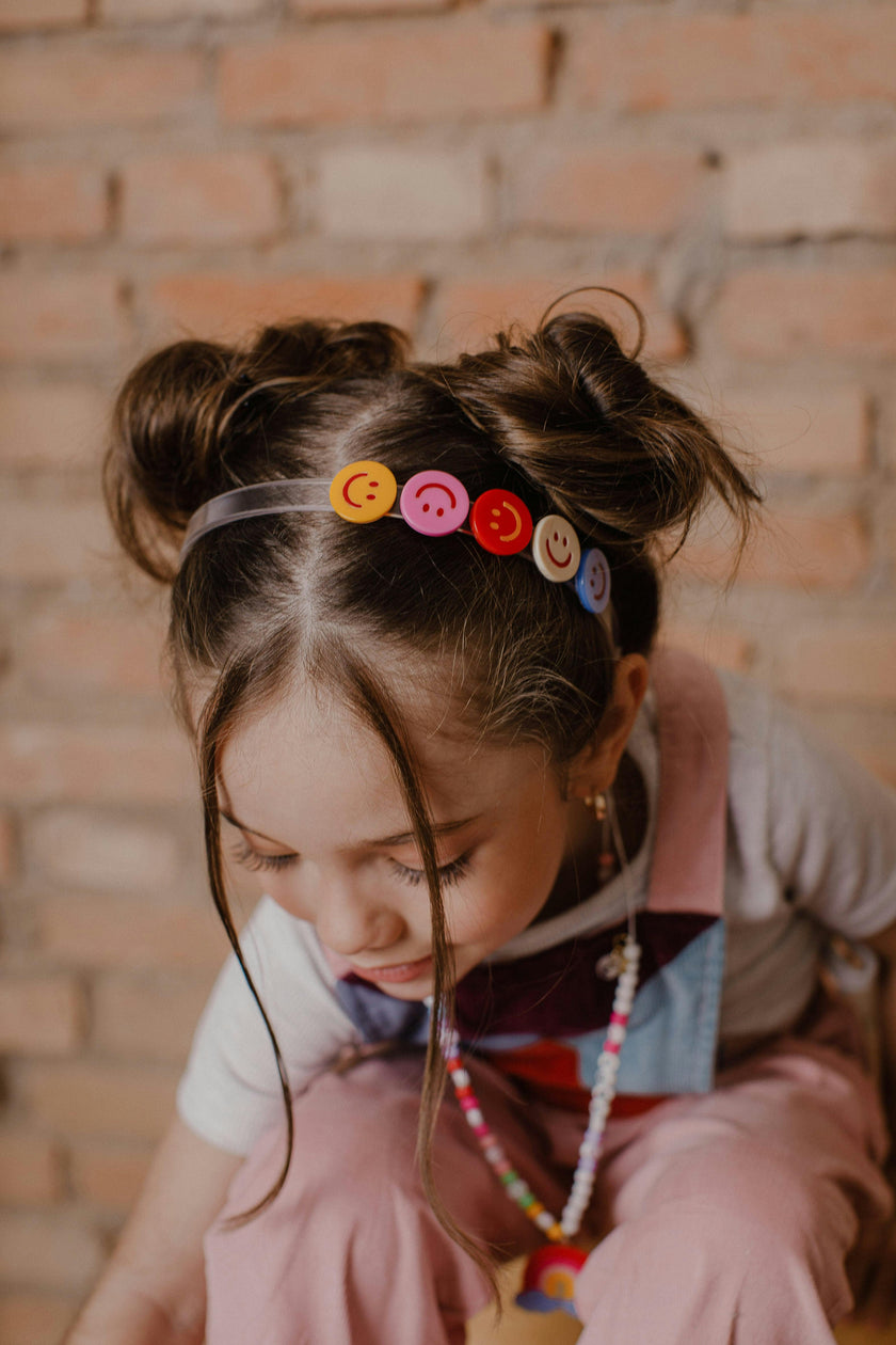 Happy Face Colorful Headband