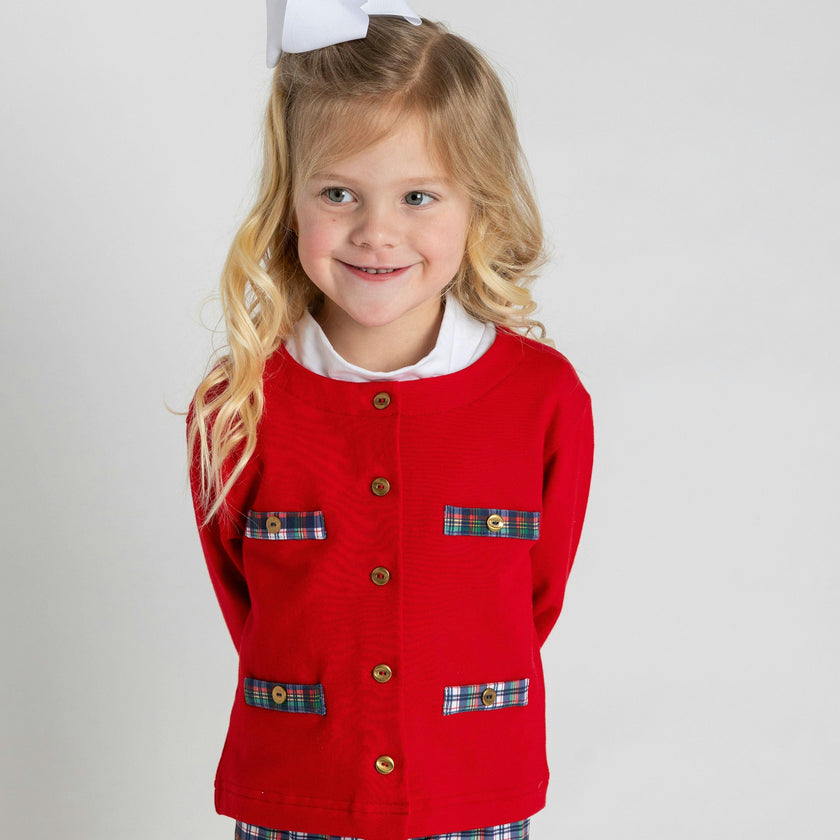 Red French Terry Jacket