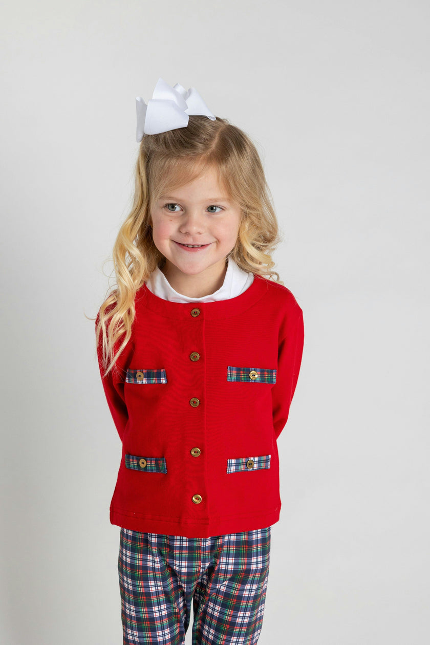 Red French Terry Jacket