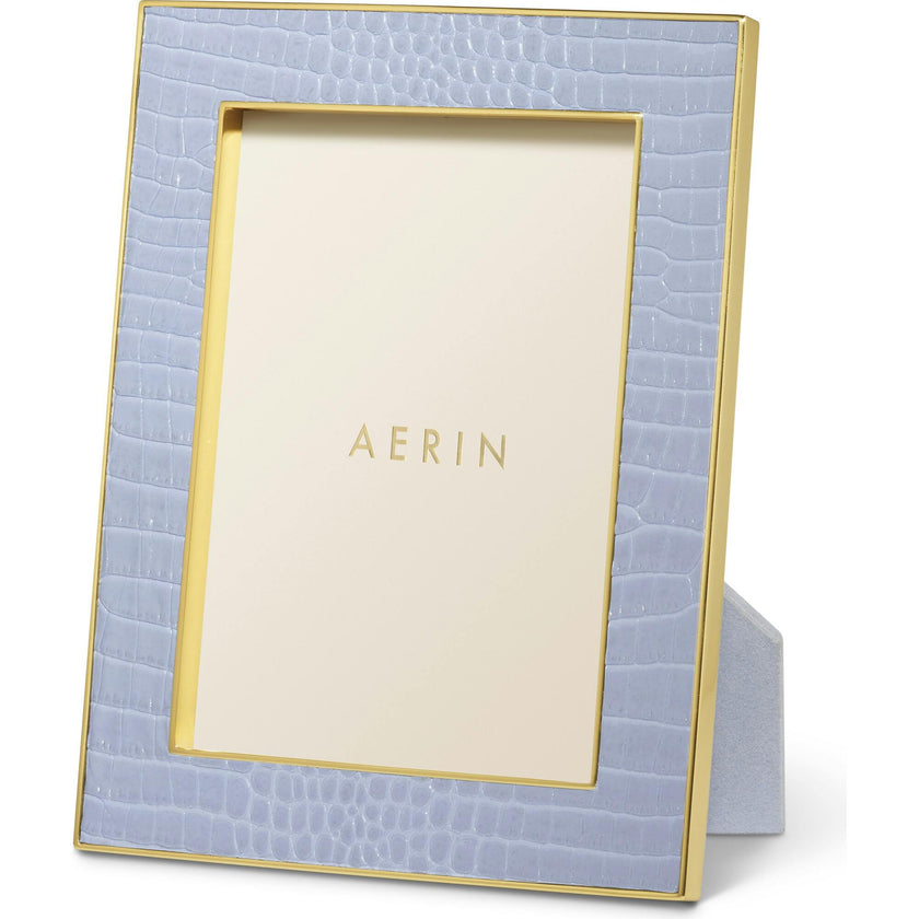 Classic Croc Leather Frame, Blue