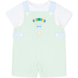 Seersucker Shortall With Parachute