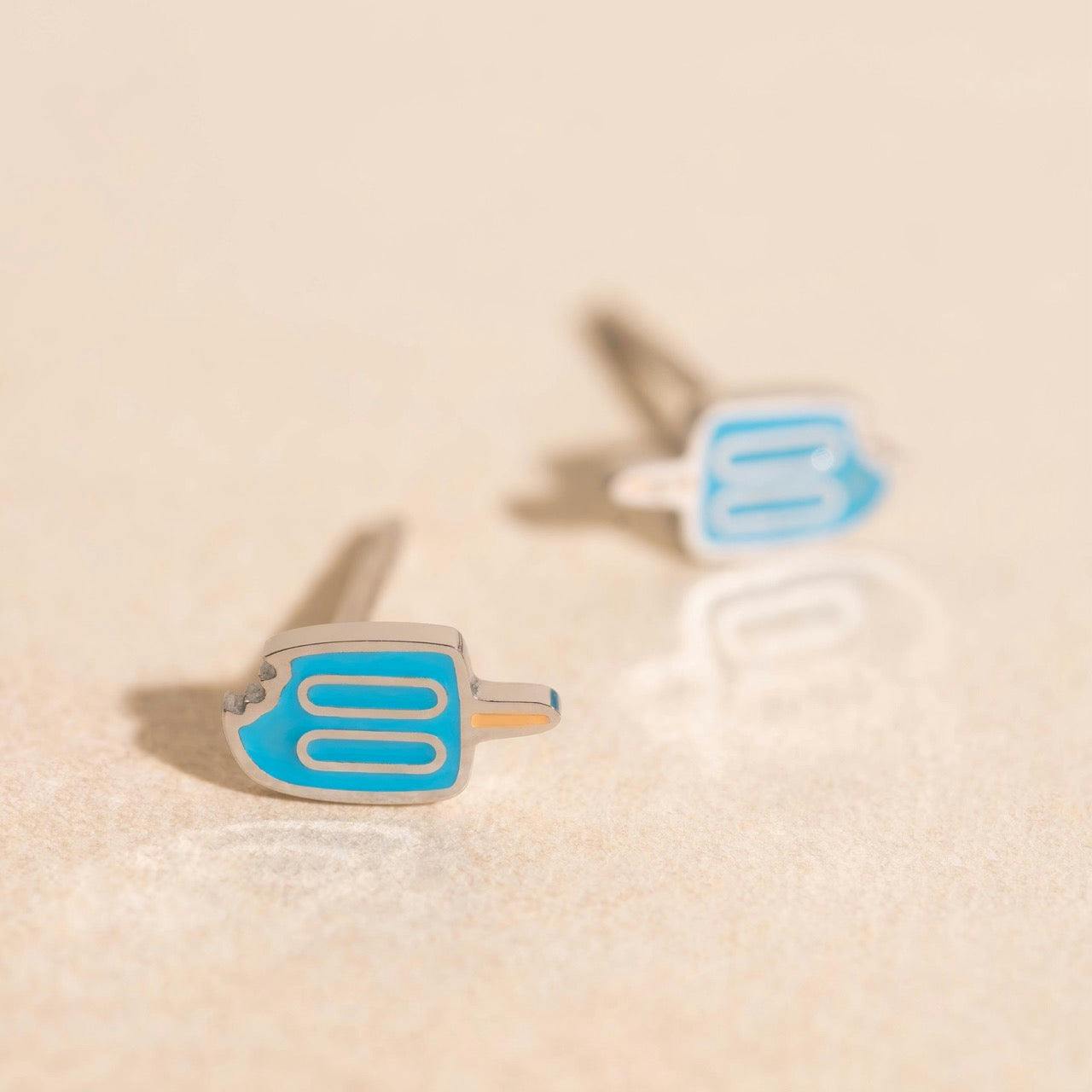 Blue Popsicle Mini Stud Earrings