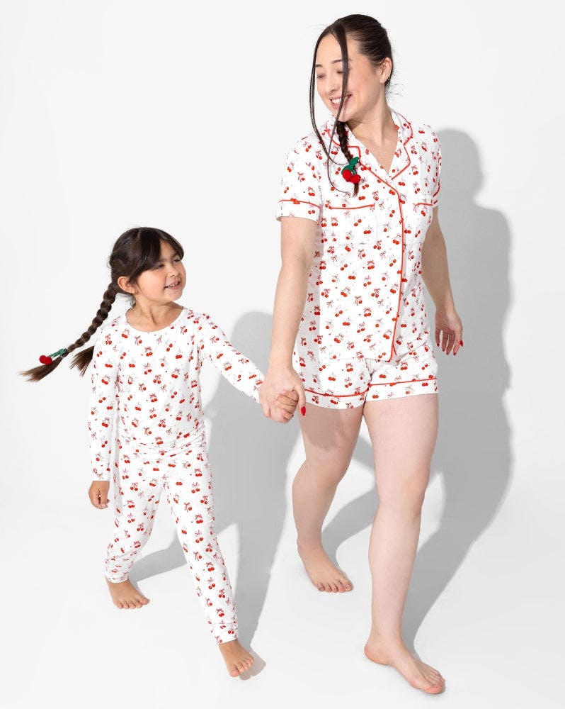 Cherry On Top Bamboo Women's Pajama Short Set