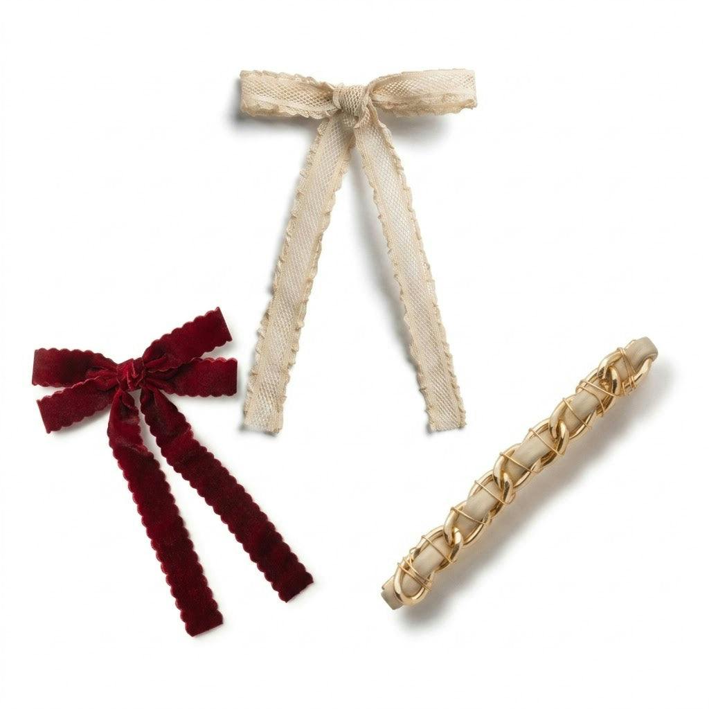 Halo Luxe Classic Girl Gift Collection - Cute & Elegant Hair Styling Set
