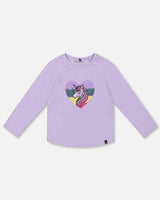 Organic Cotton Long Sleeve T-Shirt with Sequin