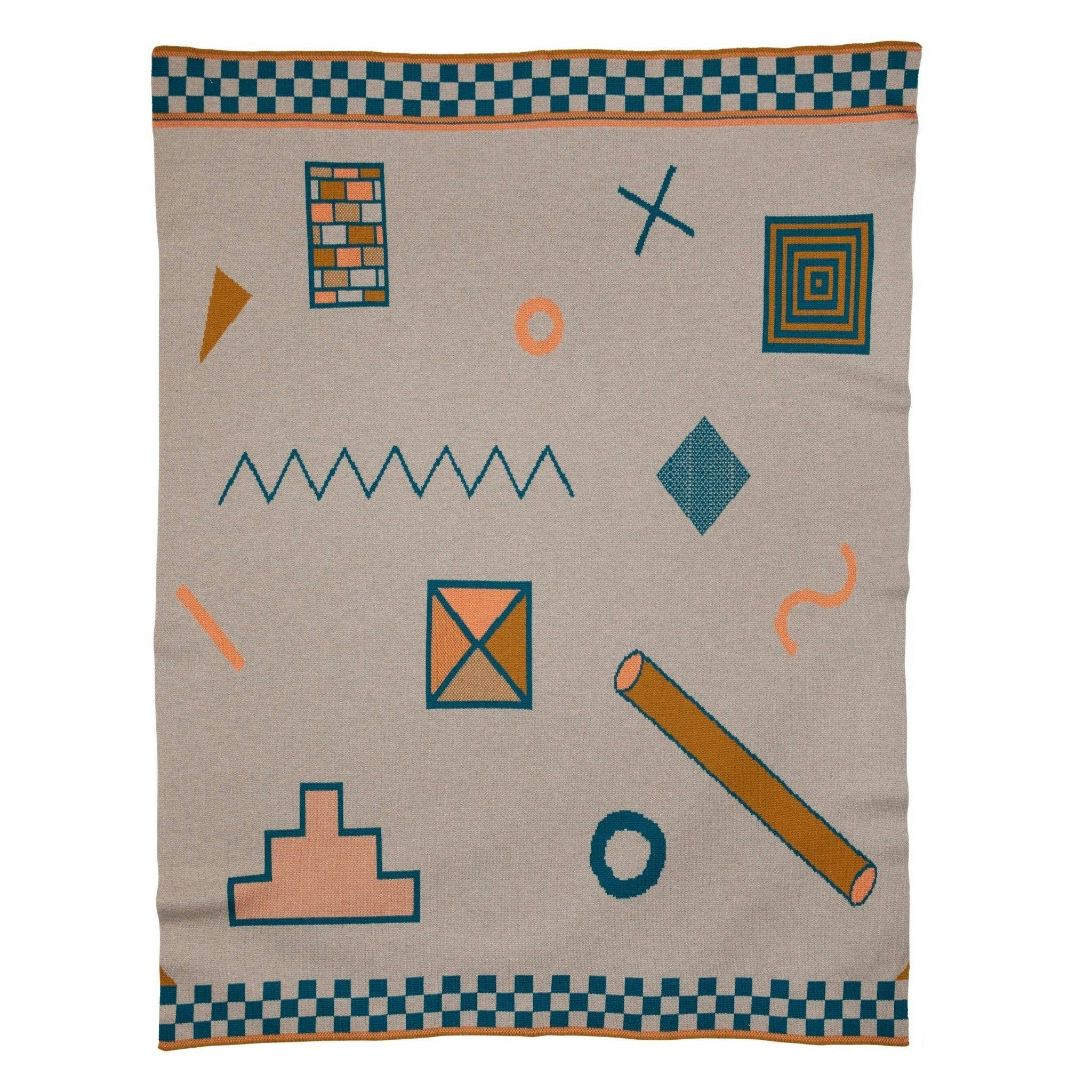 Shapes Knit Blanket