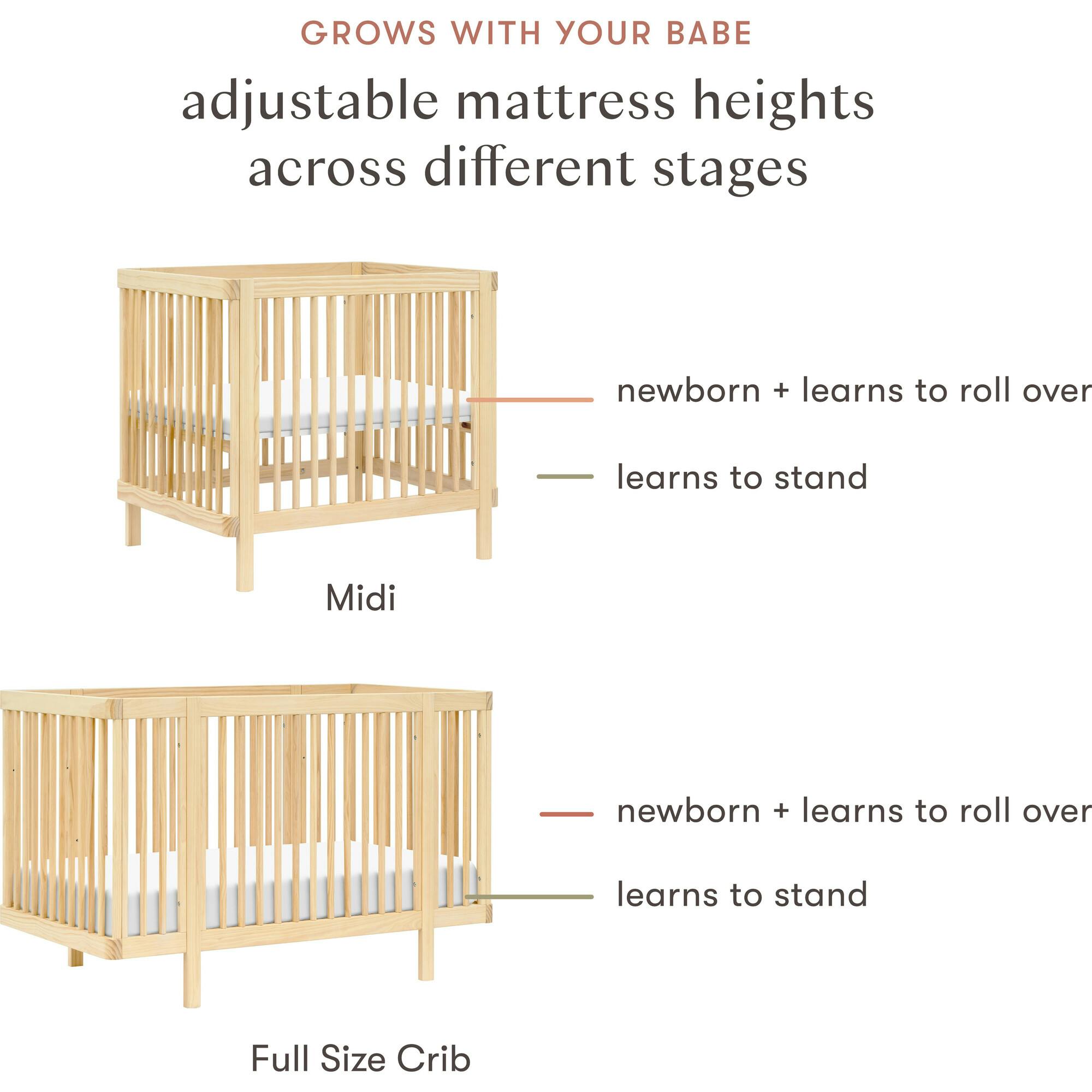 Pogo 8-In-1 Convertible Crib With All-Stages Conversion Kits