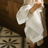 Cotton Muslin Security Blanket 3 Pack - Tan Gingham