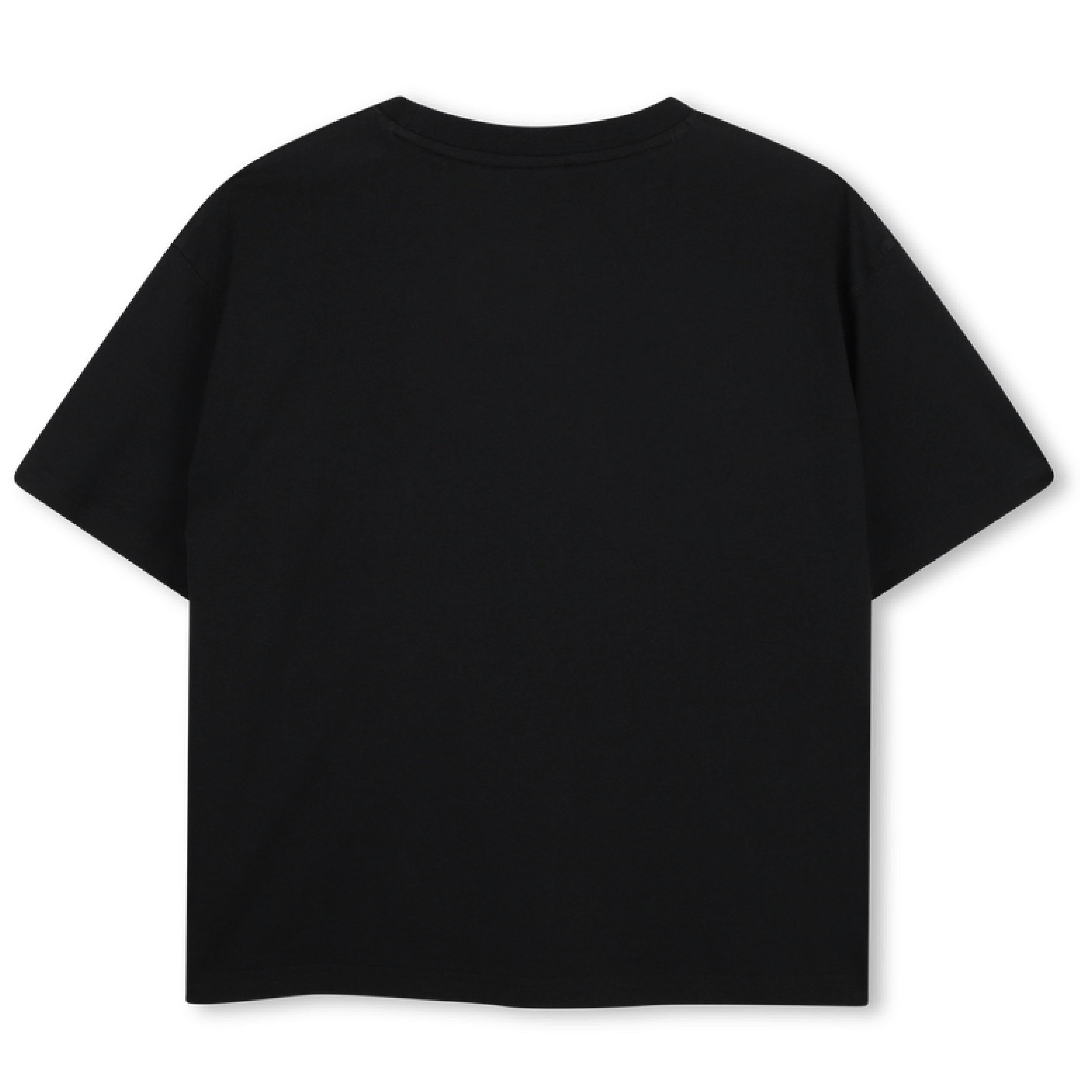 Black Logo Short Sleeve T‑Shirt